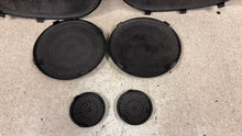 Load image into Gallery viewer, 98 02 Pontiac Firebird Trans AM WS6 Factory Speaker Covers Trim Black OEM Set 8