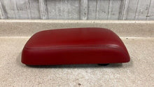 Load image into Gallery viewer, 11 14 Dodge Charger SRT Red Leather Center Console Lid Armrest Factory Mopar