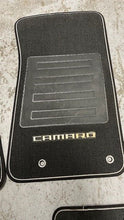 Load image into Gallery viewer, 12 15 Chevrolet Camaro SS Front Rear Left Right Floor Mats GM Black Cloth 46K