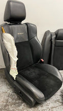 Load image into Gallery viewer, 11 14 Dodge Charger SRT Seats Front Rear Black Leather Suede Power Heated OEM