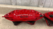 Load image into Gallery viewer, 10 15 Camaro SS Rear Driver Passenger Brembo Brake Calipers Pair OEM 53K Red