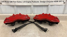 Load image into Gallery viewer, 05 13 Chevrolet Corvette C6 Z06 Front Brake Calipers 6 Piston Set Red Brakes OEM