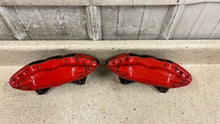Load image into Gallery viewer, 2010 2015 Camaro SS Rear Driver Passenger Brembo Brake Calipers Pair OEM Red