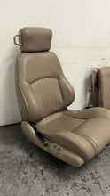 Load image into Gallery viewer, 98 02 Pontiac Firebird Trans AM Front Rear Set Power Seats Leather Tan OEM 80K