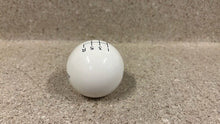 Load image into Gallery viewer, Hurst Classic 6 Speed Shifter Knob White Black Shift Gear 1630040 Manual Large