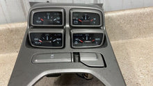 Load image into Gallery viewer, 10 15 Camaro SS Center Console Top Trim Gauges Switches Controls GM Factory OEM