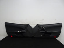 Load image into Gallery viewer, 05 13 Corvette C6 Driver Passenger Interior Door Trim Panels Black Pair OEM 56K