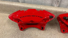 Load image into Gallery viewer, 15 19 Chevrolet Corvette C7 Z06 Rear Brake Calipers Brembo Red Brakes 11K OEM