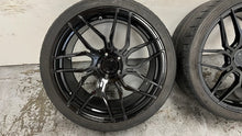 Load image into Gallery viewer, C7 Corvette Z06 20'' Rear Rohana Wheels RF17 20x12 Set Black Deep Concave