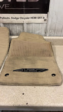 Load image into Gallery viewer, 08 13 Corvette C6 427 Floor Mats Tan Front Driver Passenger RH LH Logo Pair