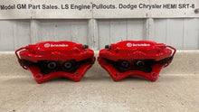 Load image into Gallery viewer, 08 20 Dodge Charger SRT8 Brembo Rear Left Right Brake Calipers Challenger Red