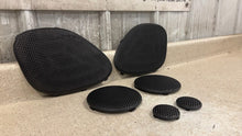 Load image into Gallery viewer, 98 02 Pontiac Firebird Trans AM WS6 Factory Speaker Covers Trim Black OEM Set 8