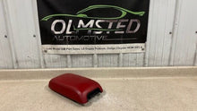 Load image into Gallery viewer, 11 14 Dodge Charger SRT Red Leather Center Console Lid Armrest Factory Mopar