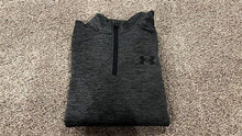 Load image into Gallery viewer, Men's Small Under Armour 1/4 Zip Up Pullover Fleece Twist Gray 1373359 SM NICE!