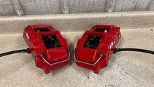 Load image into Gallery viewer, 06 13 Corvette C6 Z06 Rear Brake Calipers 4 Piston Set Red Brakes NICE! 5K MILES