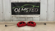 Load image into Gallery viewer, 06 13 Corvette C6 Z06 Rear Brake Calipers 4 Piston Set Red Brakes 18K Miles Hose