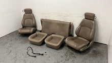 Load image into Gallery viewer, 98 02 Pontiac Firebird Trans AM Front Rear Set Power Seats Leather Tan OEM 80K
