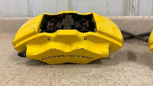 Load image into Gallery viewer, 15 19 Chevrolet Corvette C7 Z06 Rear Brake Calipers Brembo Yellow Brakes 48K OEM