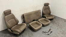 Load image into Gallery viewer, 98 02 Pontiac Firebird Trans AM Front Rear Set Power Seats Leather Tan OEM 80K