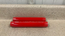 Load image into Gallery viewer, 14 19 Corvette C7 Rear Trunk Billet Shock Covers Red Pair Z06 Coupe Logo