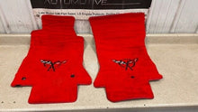 Load image into Gallery viewer, 97 04 Corvette C5 Lloyds Mats Floor Mat Red Front Driver Passenger RH LH