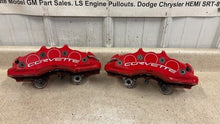 Load image into Gallery viewer, 05 13 Chevrolet Corvette C6 Z06 Front Brake Calipers 6 Piston Set Brakes OEM 21K