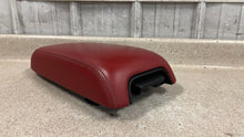 Load image into Gallery viewer, 11 14 Dodge Charger SRT Red Leather Center Console Lid Armrest Factory Mopar
