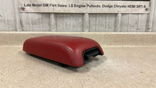Load image into Gallery viewer, 11 14 Dodge Charger SRT Red Leather Center Console Lid Armrest Factory Mopar