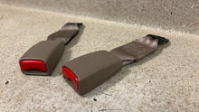 Load image into Gallery viewer, 96 02 Firebird Trans AM Rear Seat Belt Buckles Right Left GM Pair Tan 80K