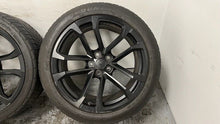 Load image into Gallery viewer, 12 15 Camaro ZL1 Front Rear Wheels Tires 20x10 20x11 20'' Black GM 22798740