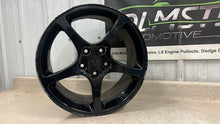 Load image into Gallery viewer, 00 04 Chevrolet Corvette C5 Rear Speedline 18x9.5 Wheel Rim GM 9594182 Black 18'
