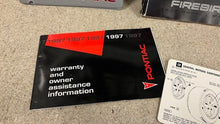 Load image into Gallery viewer, 1997 Pontiac Firebird Trans AM Owners Manual Booklet Warranty 97 Guide Case
