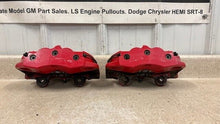 Load image into Gallery viewer, 06 13 Chevrolet Corvette C6 Z06 Rear Brake Calipers 4 Piston Set Red Brakes