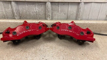 Load image into Gallery viewer, 06 13 Chevrolet Corvette C6 Z06 Rear Brake Calipers 4 Piston Set Red Brakes