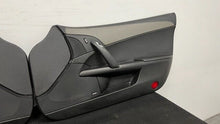 Load image into Gallery viewer, 05 13 Corvette C6 Z06 4LT Driver Passenger Interior Door Panels Black Pair Tan