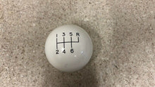 Load image into Gallery viewer, Hurst Classic 6 Speed Shifter Knob White Black Shift Gear 1630040 Manual Large