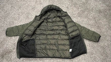 Load image into Gallery viewer, Under Armour Puffer Coldgear Winter Coat Boys Size Youth Large Green/Grey Loose