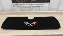 Load image into Gallery viewer, 1997 2004 Chevrolet Corvette C5 Rear Trunk Carpet Liner Black Logo Flag Trim