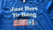 Load image into Gallery viewer, Men’s Size XL 4th Of July Funny T-Shirt Bella Canvas Fireworks Unisex Blue