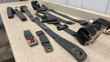 Load image into Gallery viewer, 93 02 Firebird Camaro Driver Passenger Front Rear Seat Belt Set Grey OEM GM