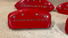 Load image into Gallery viewer, 1997 2004 Chevrolet C5 Corvette Front Rear MGP Brake Caliper Covers Red Set 4