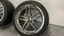 Load image into Gallery viewer, 06 13 C6 Corvette Z06 Speedline 19x12 Rear Wheels Tires 19'' Chrome 9594356 GM