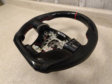 Load image into Gallery viewer, 06 13 Chevrolet Corvette C6 Carbon Fiber Racing Steering Wheel Black Leather NEW