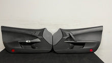 Load image into Gallery viewer, 05 13 Corvette C6 Z06 Driver Passenger Interior Door Trim Panels Black Pair