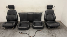 Load image into Gallery viewer, 98 02 Pontiac Firebird Trans AM WS6 Front Rear Set Seats Leather Black OEM GM