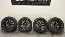 Load image into Gallery viewer, 12 15 Camaro ZL1 Front Rear Wheels Tires 20x10 20x11 20'' Black GM 22798740