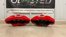 Load image into Gallery viewer, 15 20 Dodge Challenger SRT Brembo 6 Piston Front Left Right Brake Calipers Red