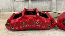 Load image into Gallery viewer, 05 13 Corvette C6 Z06 Front Brake Calipers 6 Piston Set Brakes OEM 18K Miles