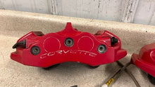 Load image into Gallery viewer, 06 13 Chevrolet Corvette C6 Z06 Rear Brake Calipers 4 Piston Set Red Brakes 78K