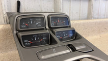 Load image into Gallery viewer, 10 15 Camaro SS Center Console Top Trim Gauges Switches Controls GM OEM